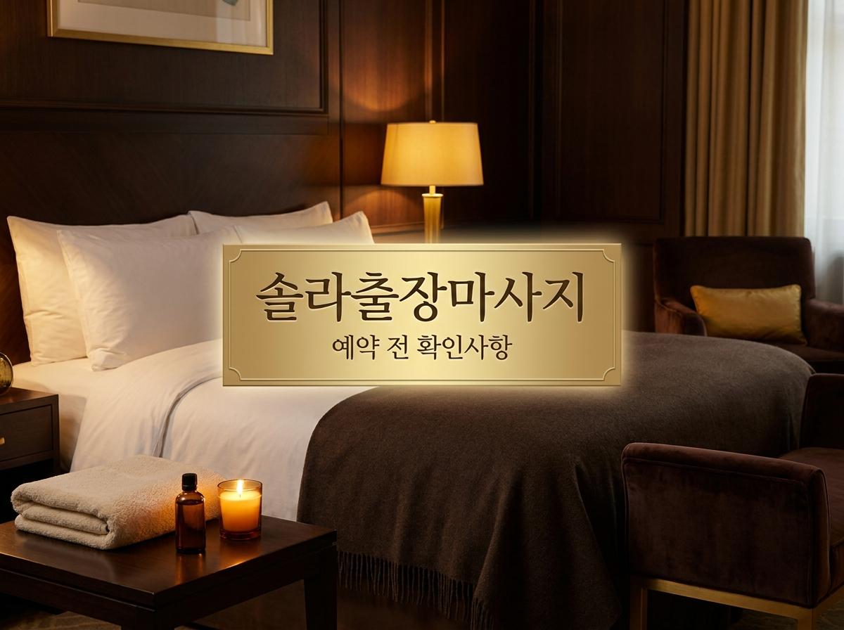 솔라출장마사지 예약 전 확인 안내 이미지